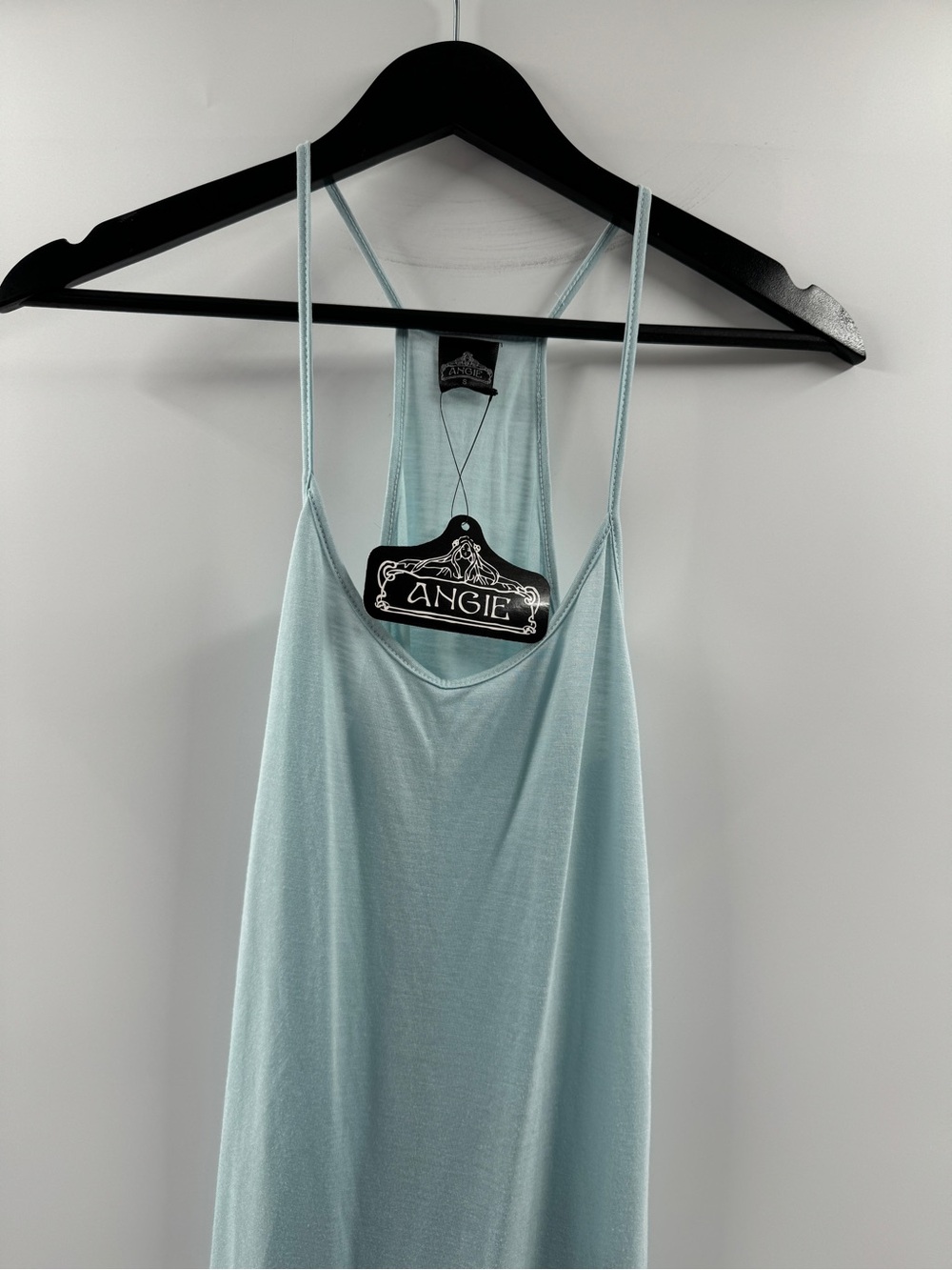 Angie Light Blue Racerback Tank Top NWT Women's Small - Picture 2 of 8